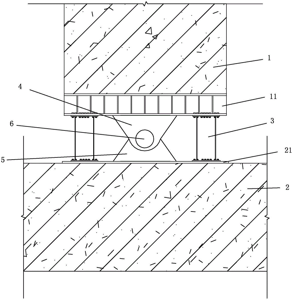 Reinforced concrete mixed shear wall with replaceable earthquake damaged part