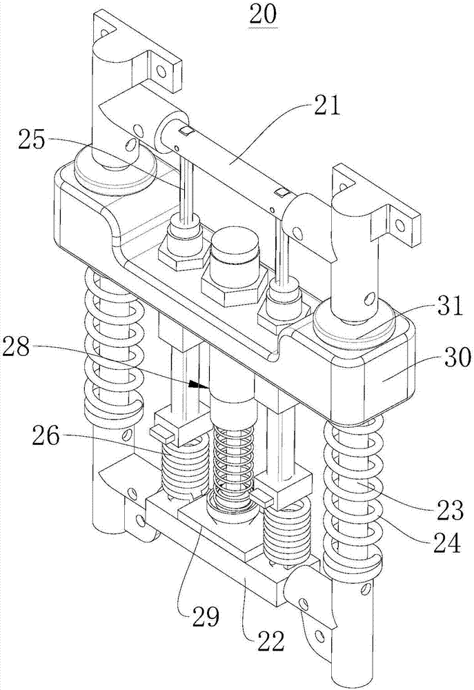 Anti-landmine-explosion seat suspension mounting mechanism and vehicle