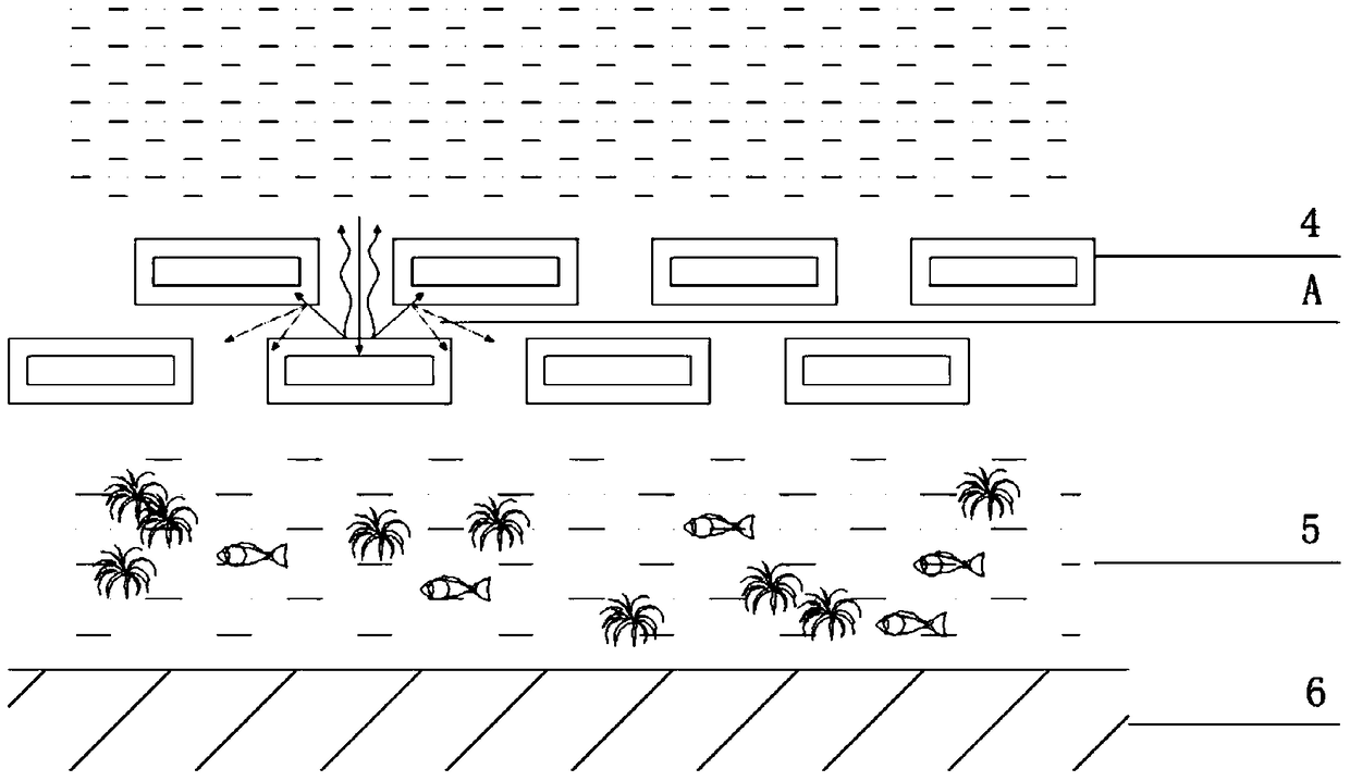 Bank revetment method for water-cleaning river channel to dissipate waves