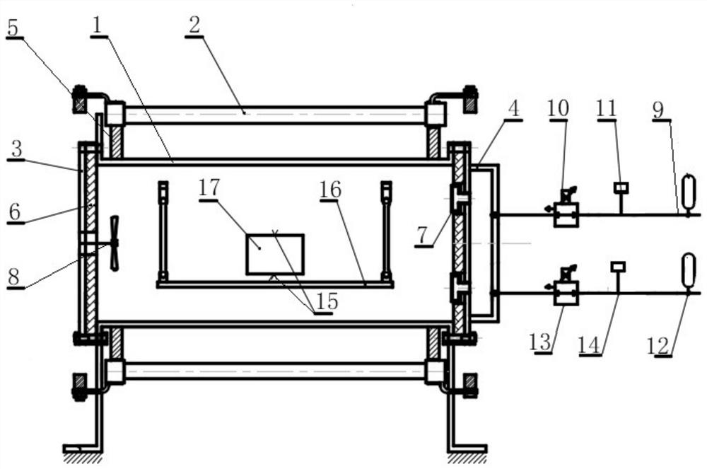 High and low temperature impact test device