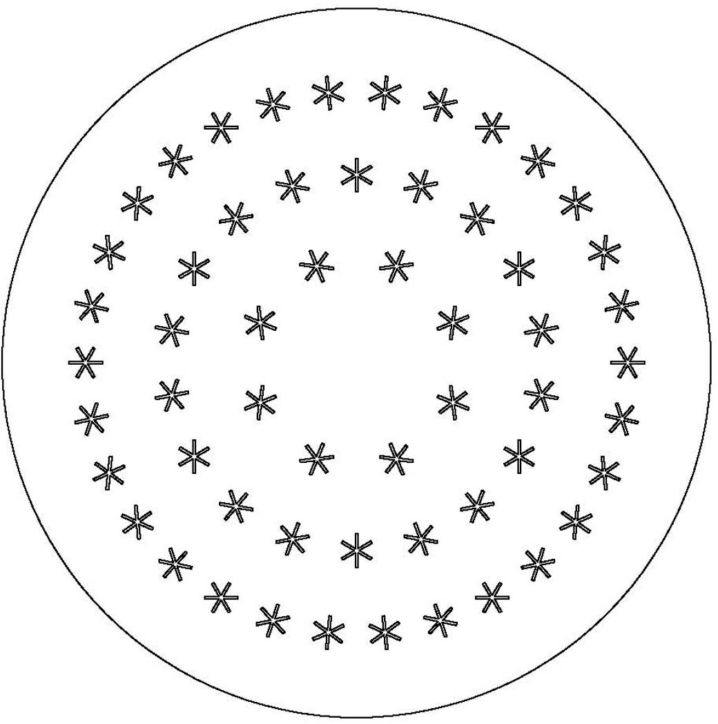 Six-blade type micro-pore spinneret plate