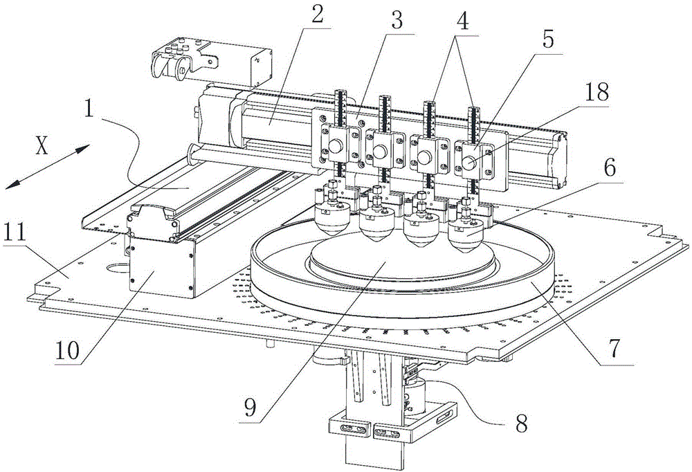 Semiconductor made thick photoresist film coating device and application method thereof