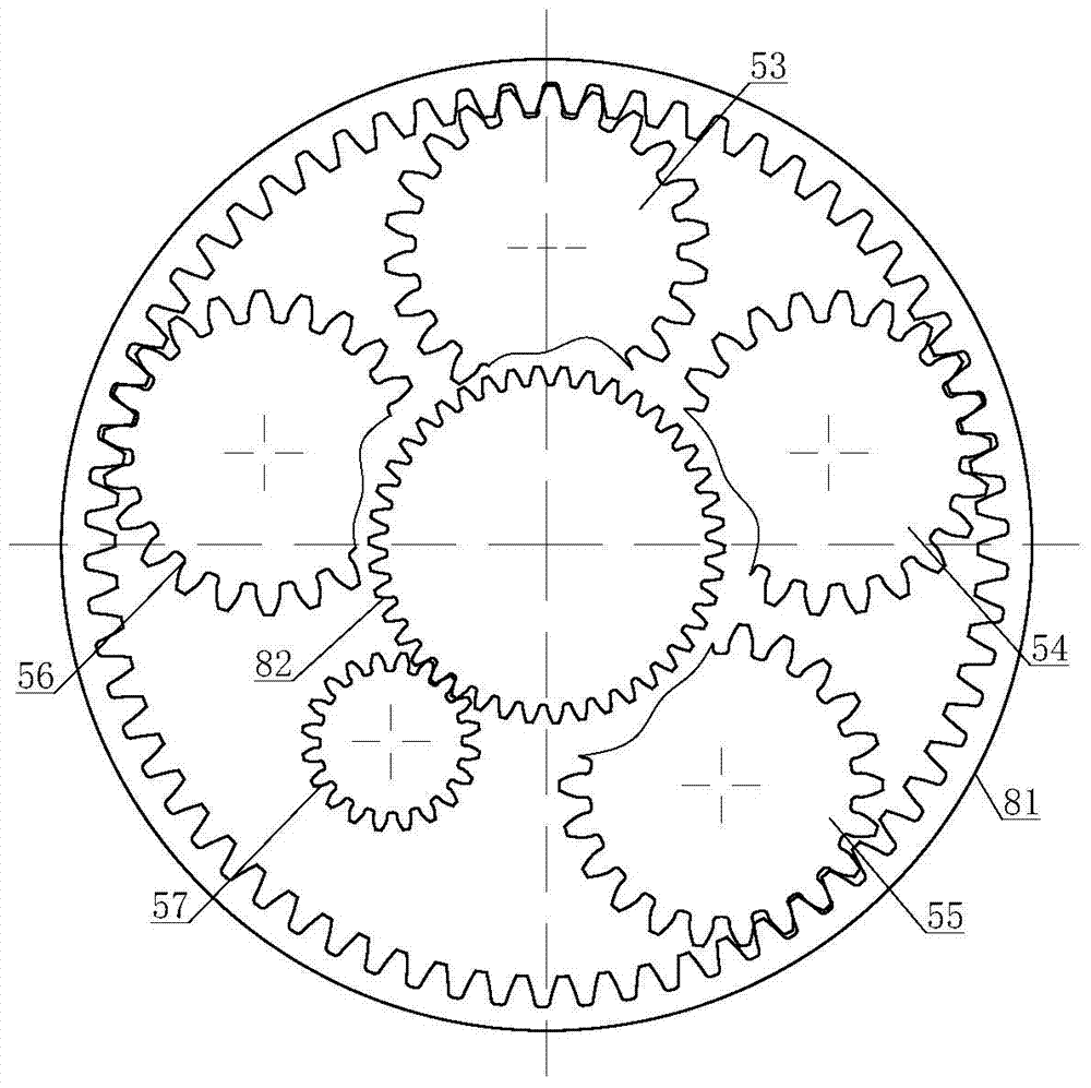 Automatic two-stage drive-by-wire multiple-gear transmission