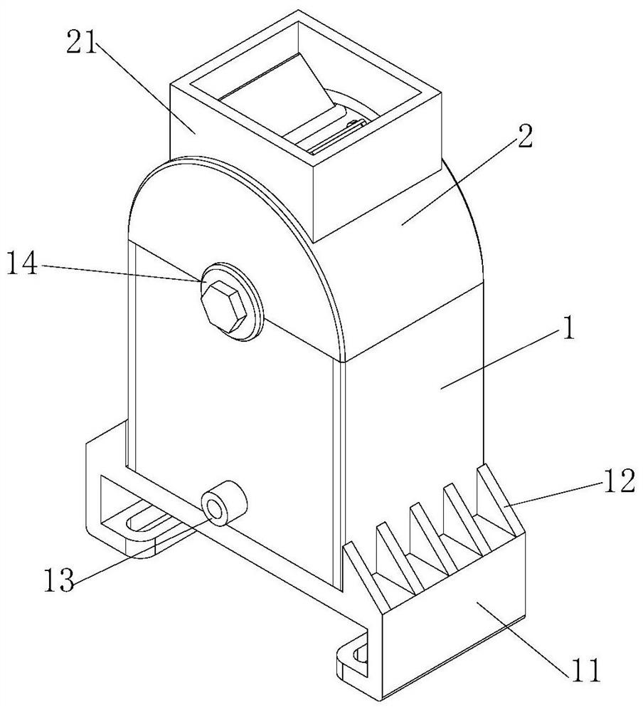 Metal scrap collecting equipment of numerical control machine tool