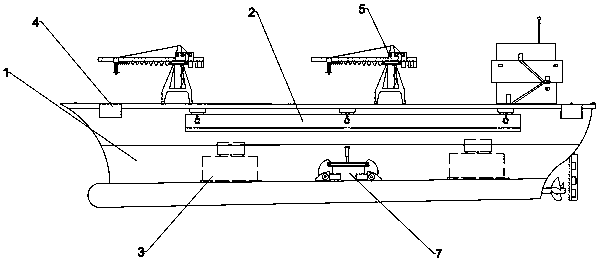 Multifunctional lifting ship balance system and working method thereof