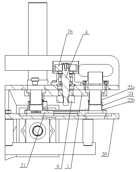 Vertically moving turntable reciprocating type driving mechanism