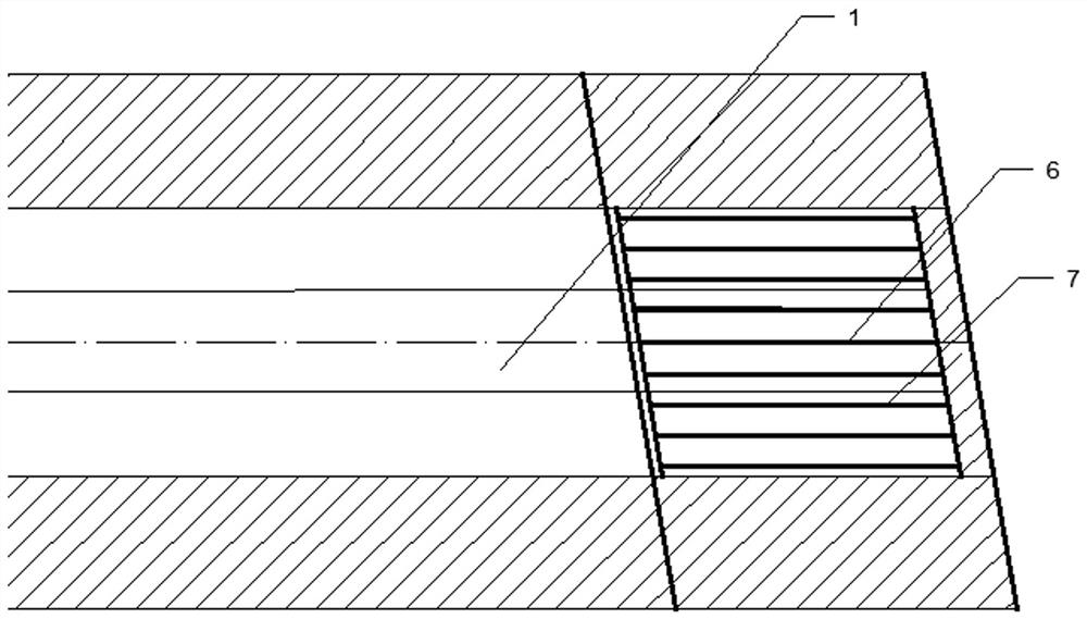 Overall long anchor cable pre-supporting method for hanging wall broken ore body