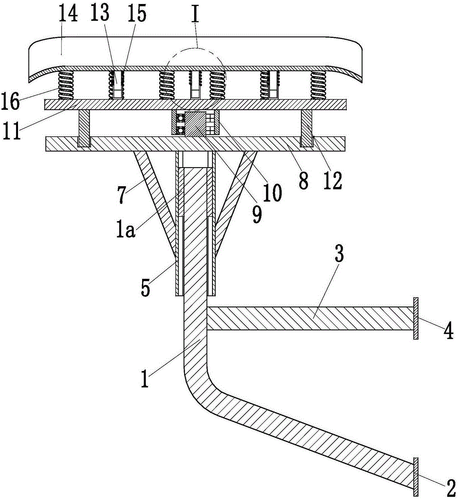 Vibration reduction support special for automotive steering wheel