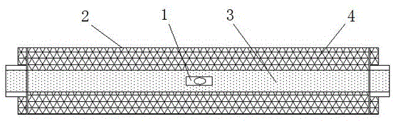 Sealing device with fire resistance and water resistance and production technology thereof