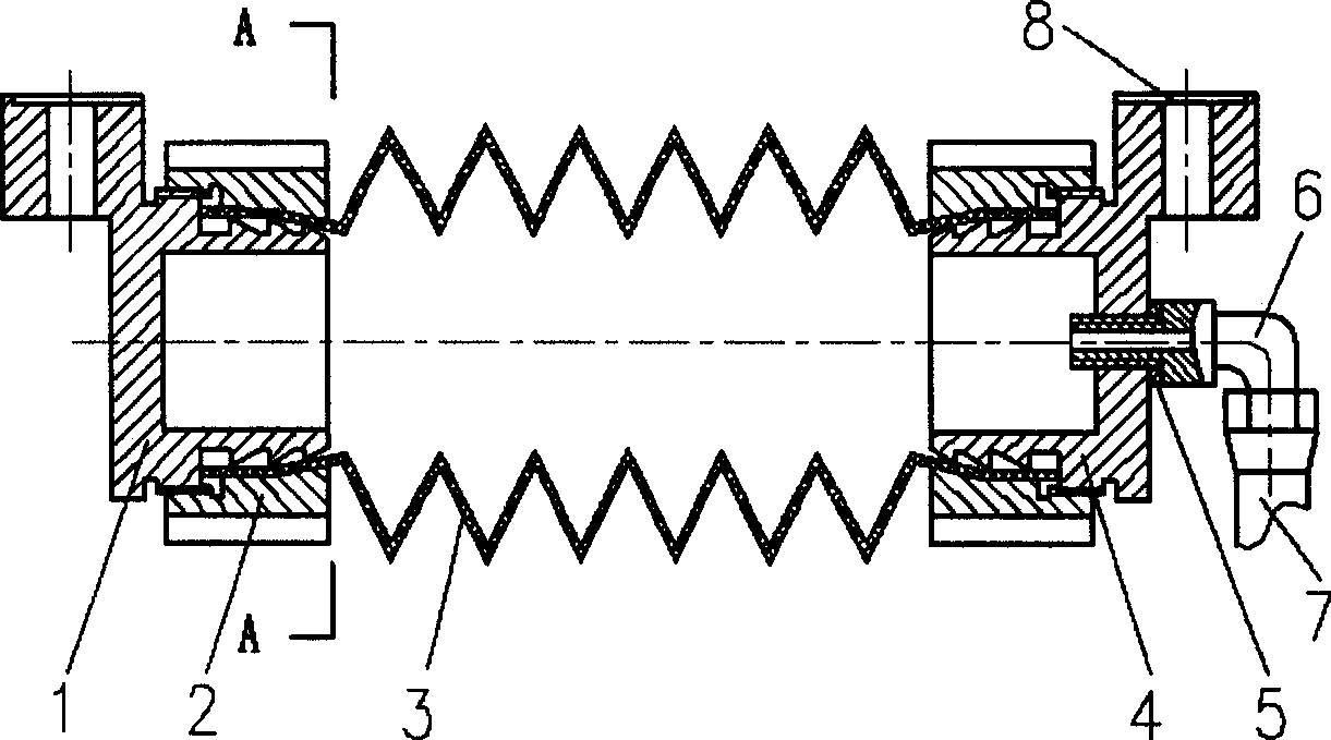 Combined muscular multi-directional bending flexible joint