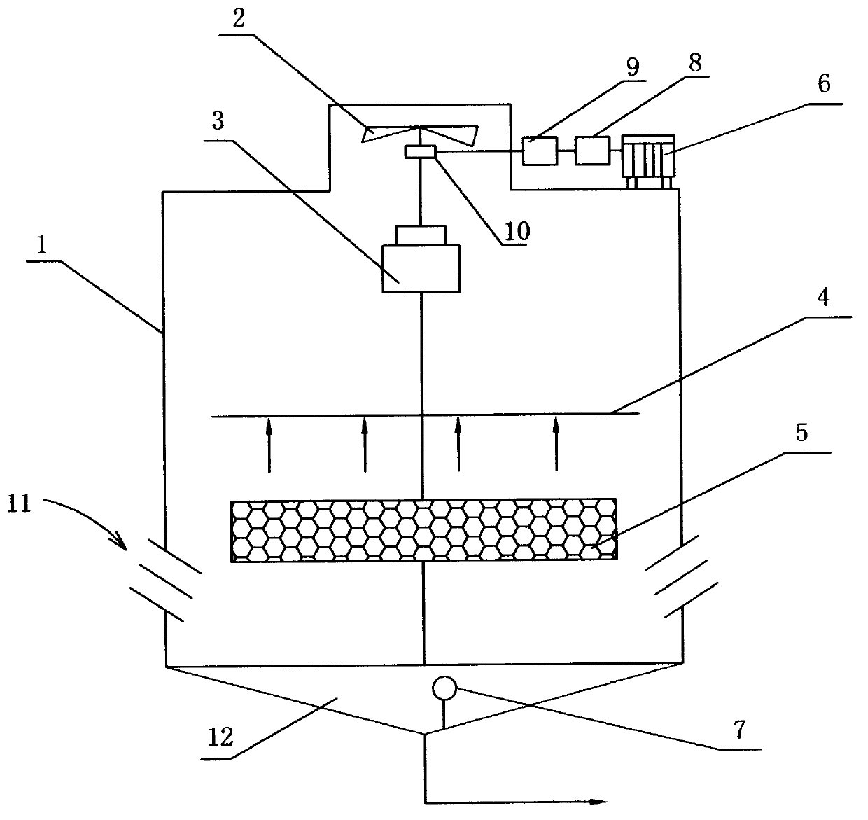 Water-electricity hybrid power cooling tower