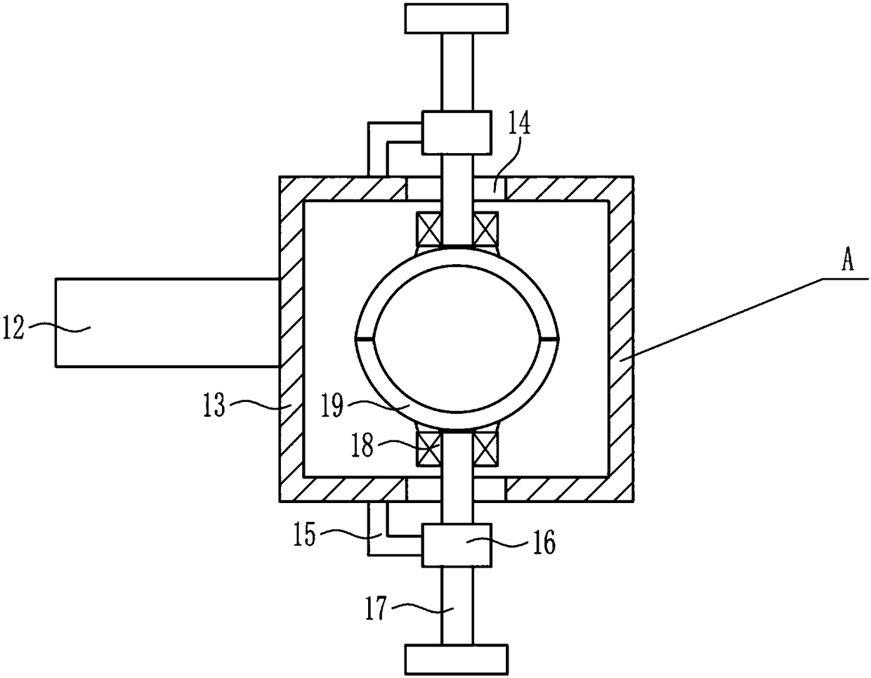 Crack sealing assisting device for bridge construction