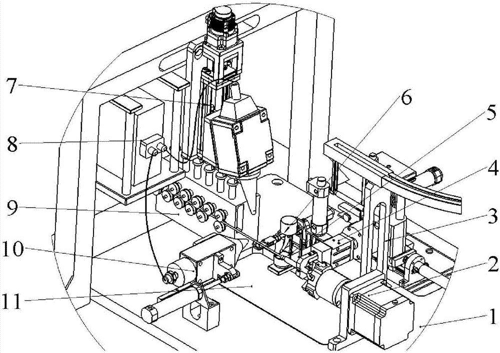 A preparation method and device for socketed hollow copper tube based on laser cutting and welding