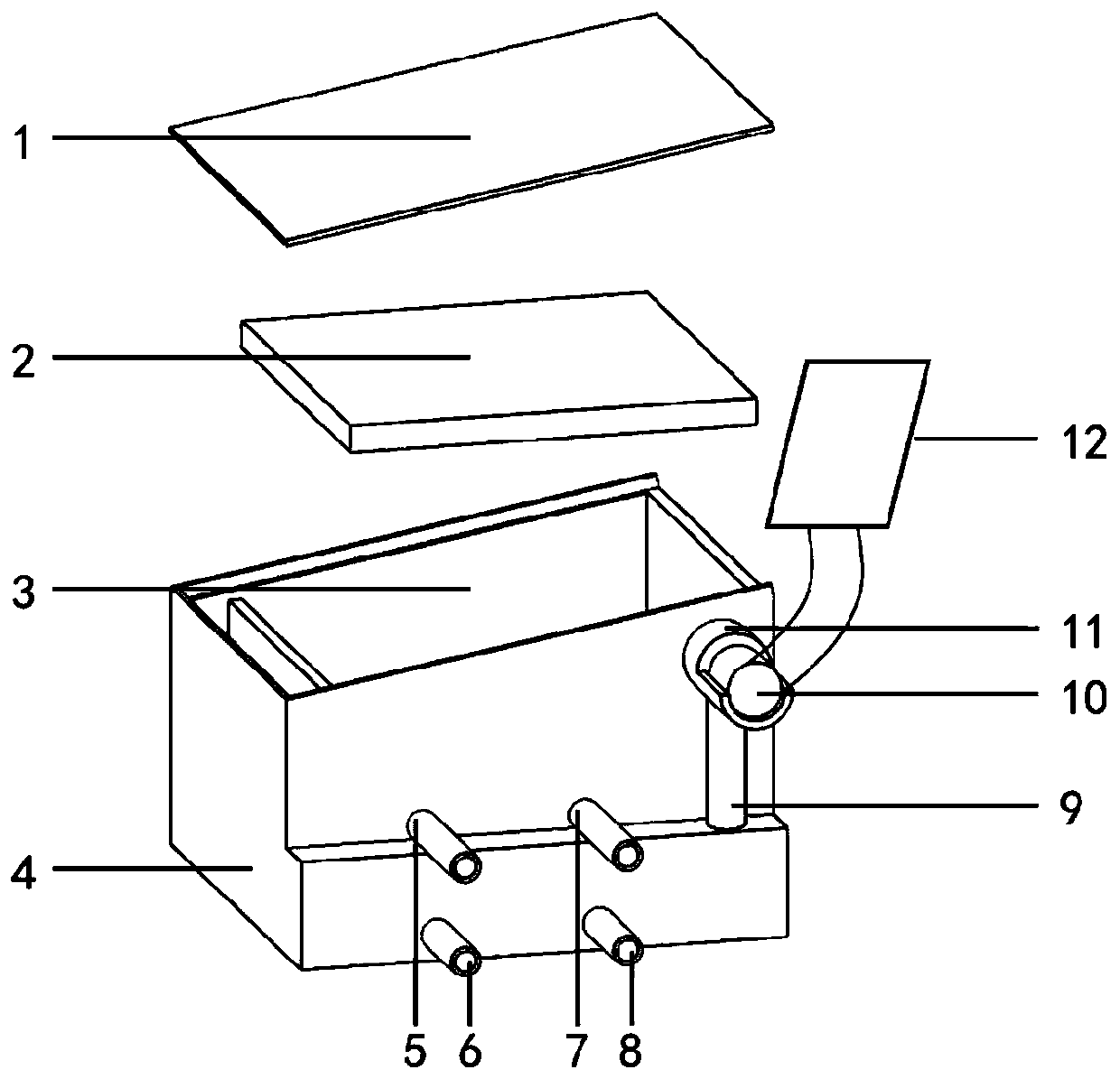 Solar thermal seawater desalination device