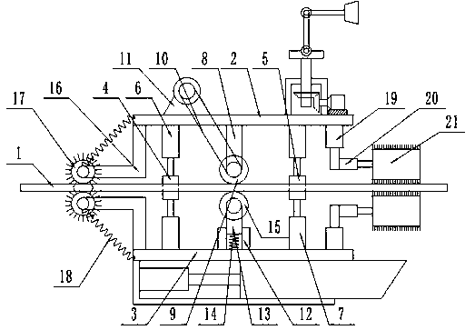 An obstacle removing device of a transmission line