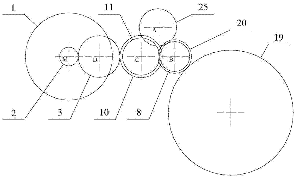 A fixed shaft hybrid transmission with integrated drive motor