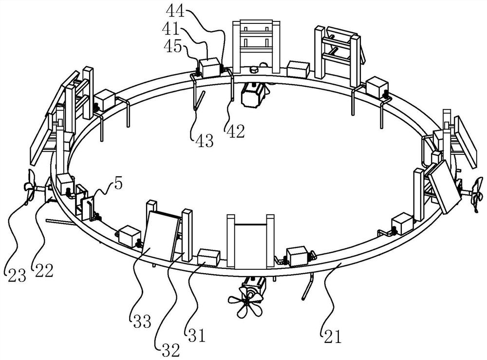 Automatic water quality improving ecological floating island