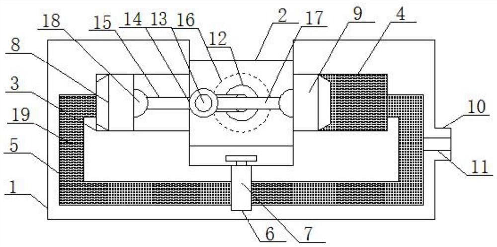 A speed control device for a building tower crane rotating mechanism