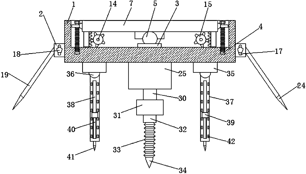 Supporting structure for improving building ground-surface adaptability