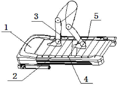 Safety training monitoring device of running machine