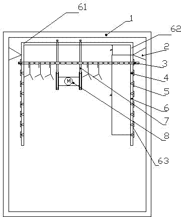 A retractable wardrobe for drying clothes