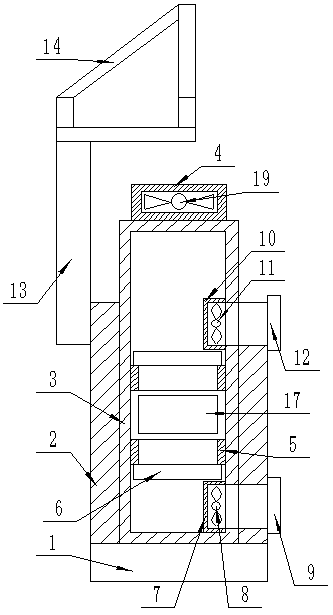 A solar temperature control device for a solar greenhouse with heat storage in winter and ventilation in summer