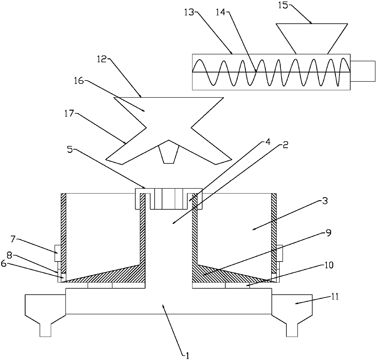 Disc-type measuring and subpackaging device