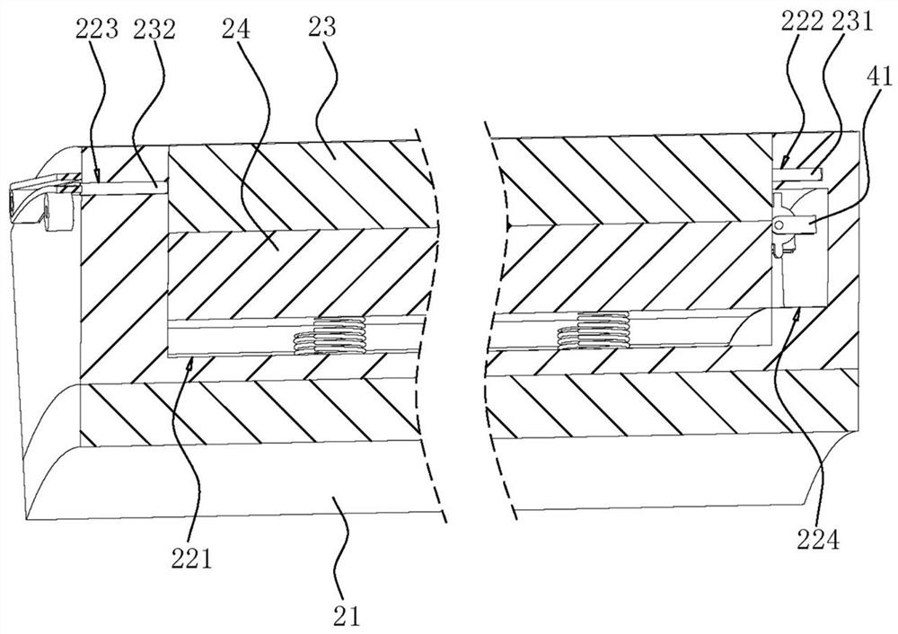 Line pipe supporting device for underground pipe gallery and mounting method of line pipe supporting device