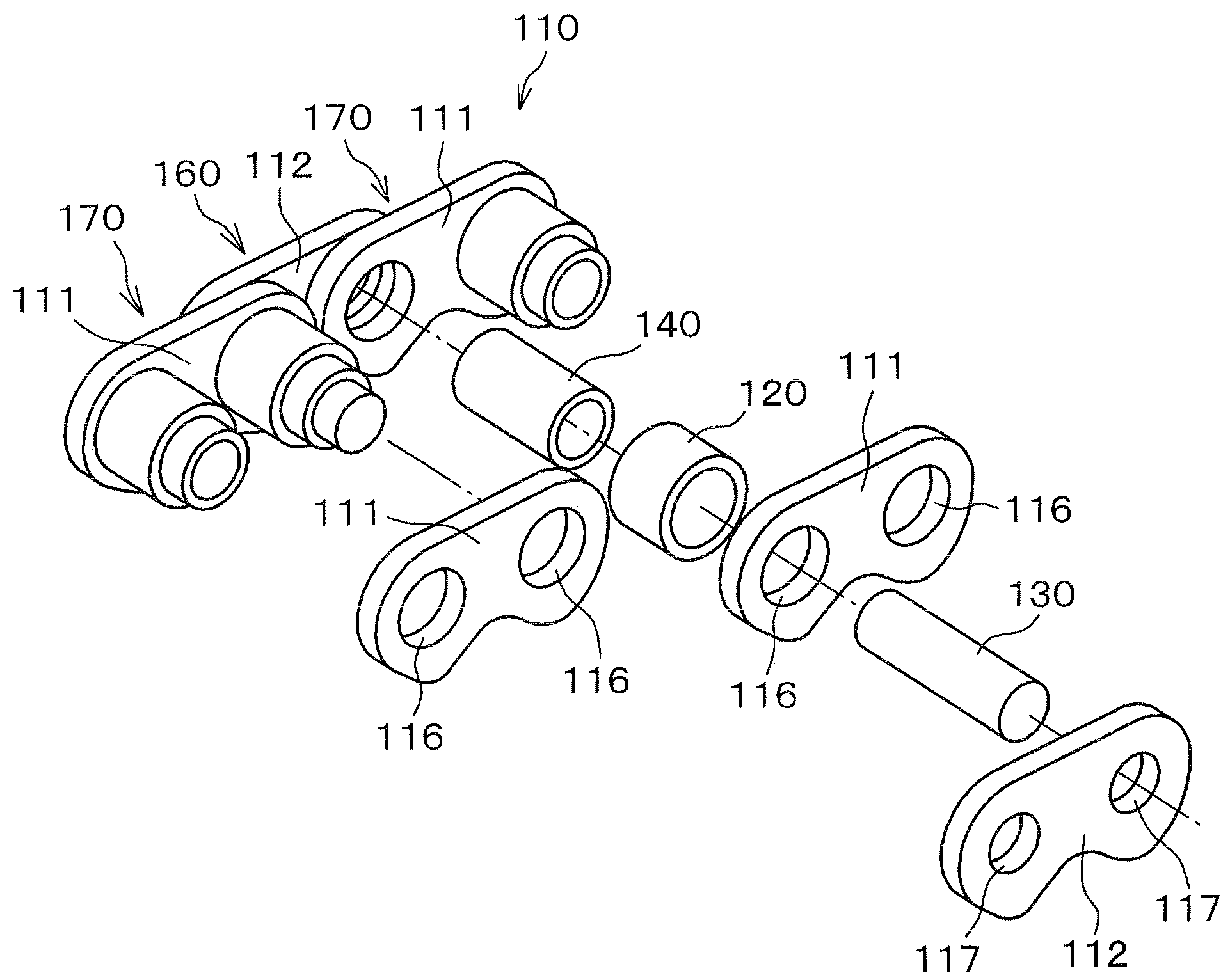 Chain transmission device