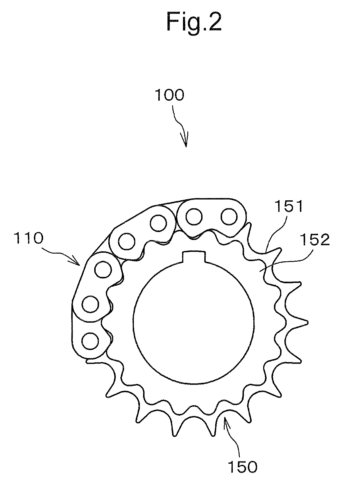 Chain transmission device