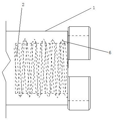 Temperature measurement and control type T-shaped insulating sheath