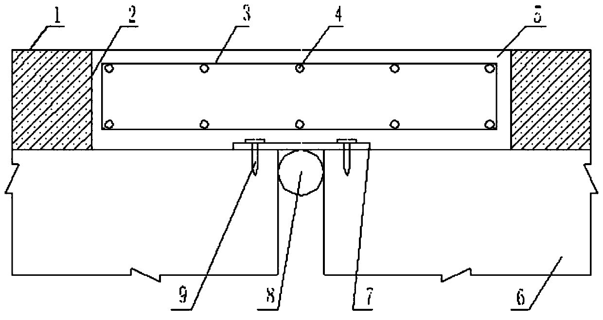 A kind of seamless bridge expansion joint based on phosphorus and magnesium material and its construction method