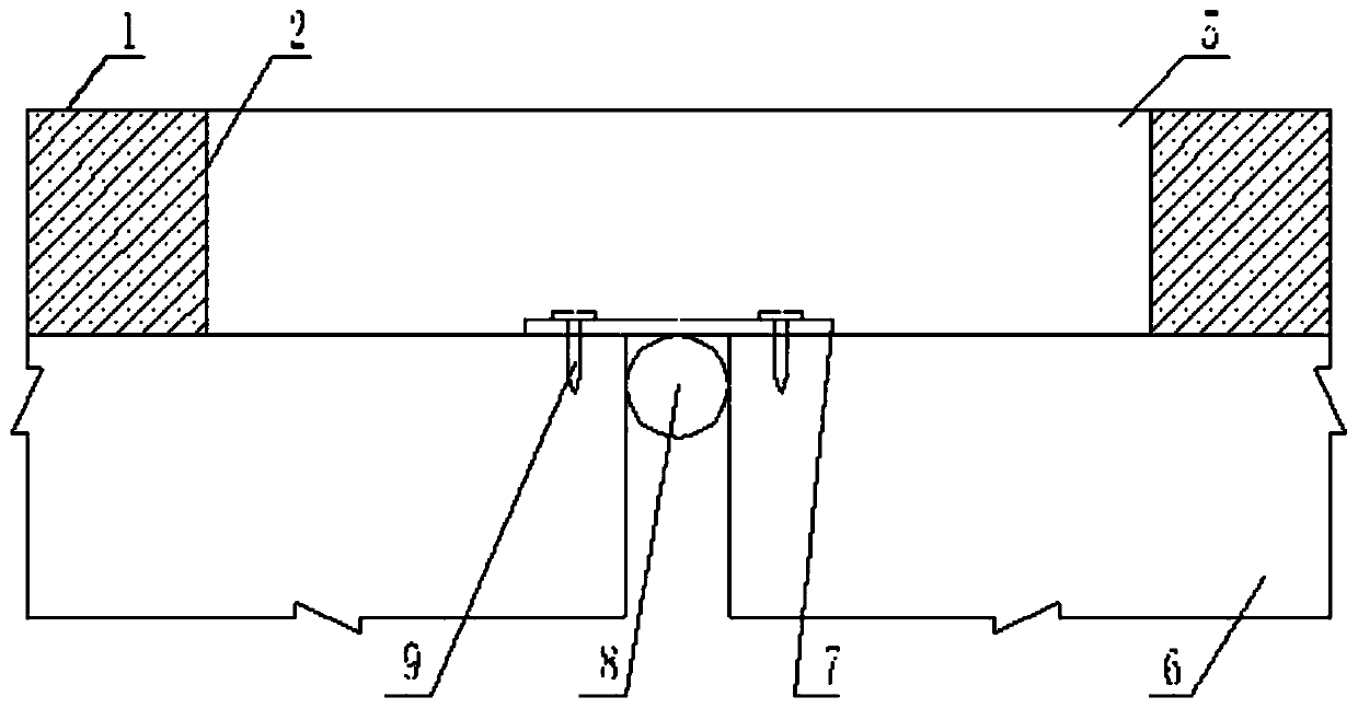 A kind of seamless bridge expansion joint based on phosphorus and magnesium material and its construction method