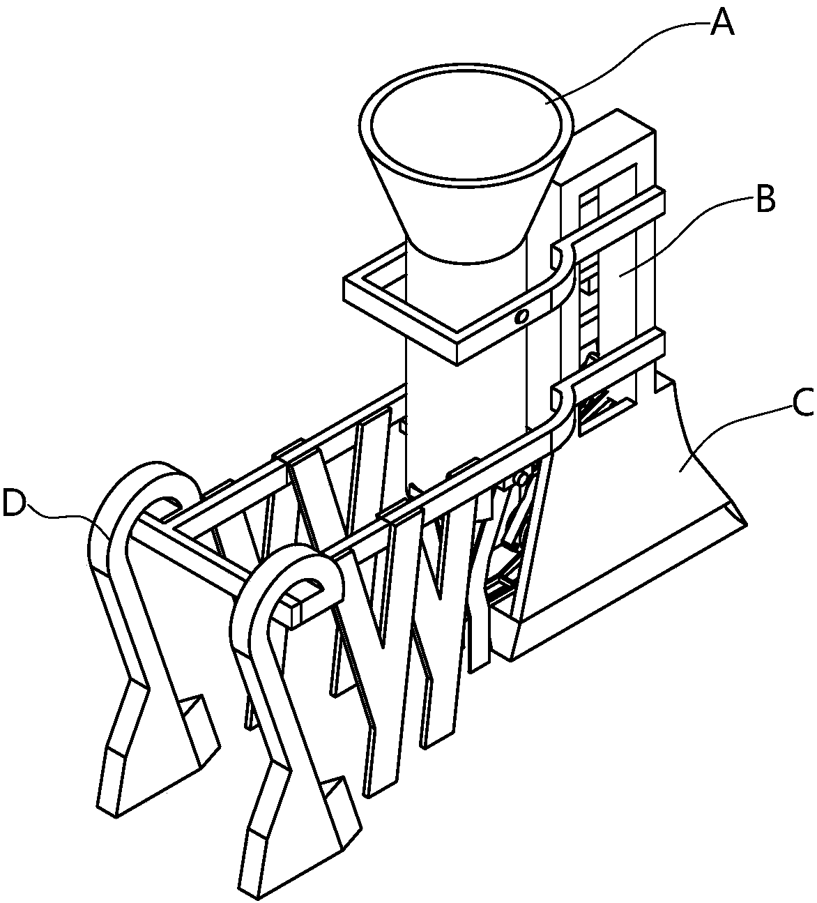 Circulation type rape pot seedling transplantation device