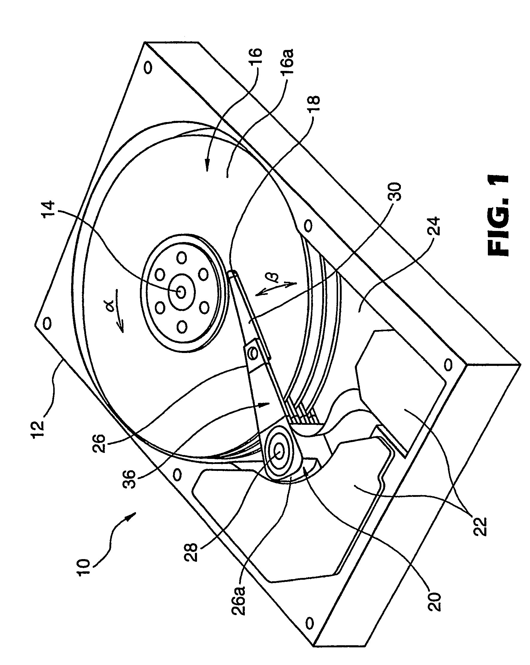 Disk drive head positioner with thin-film air-flow adjusting mechanism, thin film member and method of manufacturing