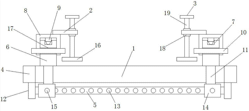 Adjustment-convenient material clamping device for plasma cutting equipment