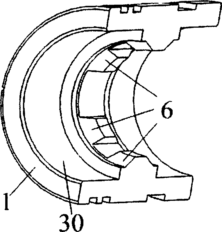 Half-fixed and combined rock strain measuring device