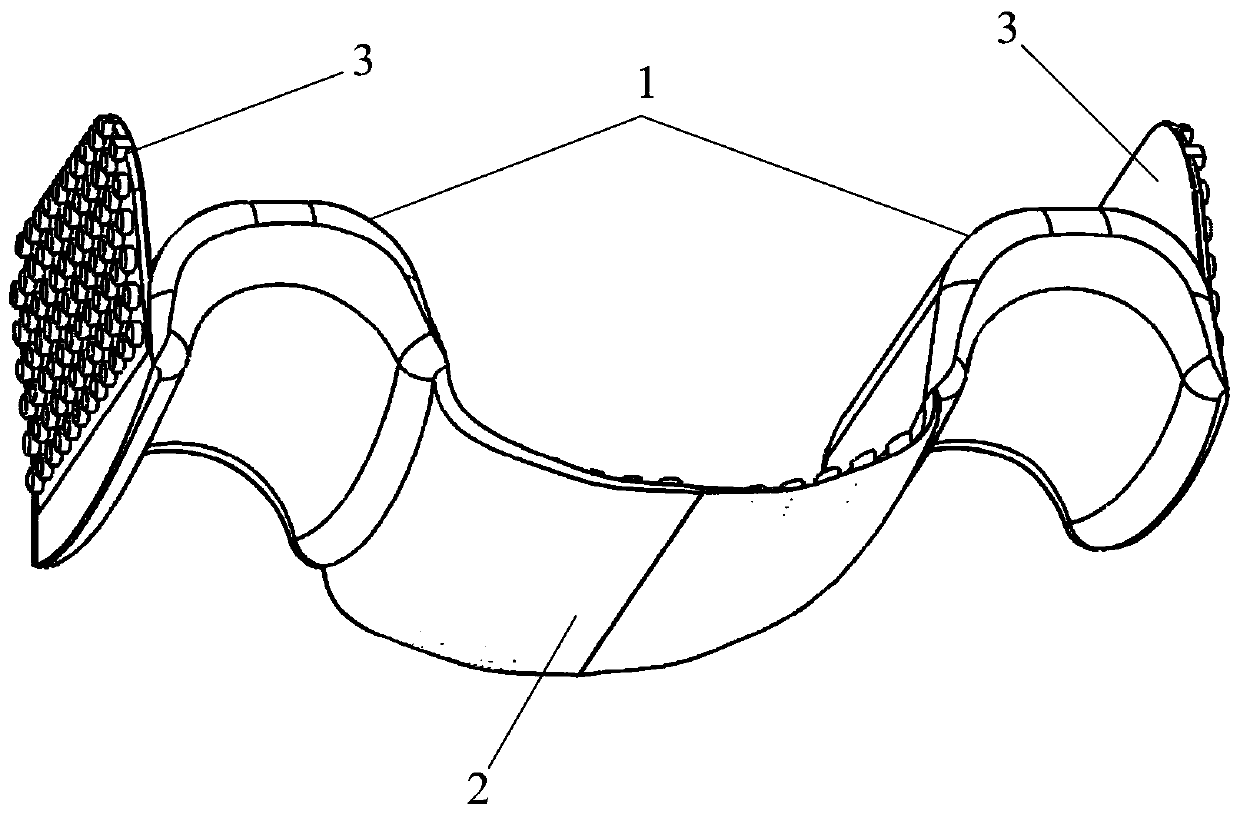 Device for treating tic disorder placed in oral cavity