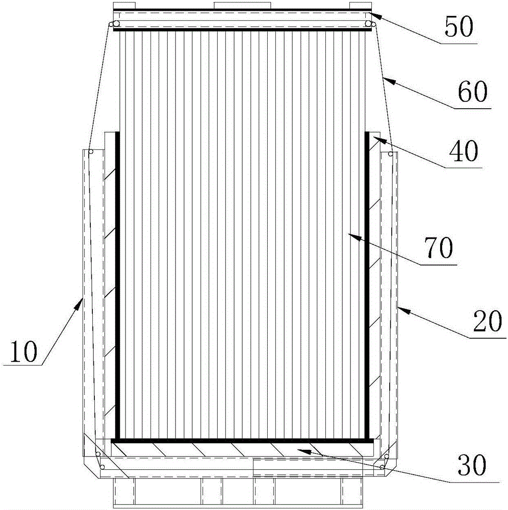 Float glass packing device