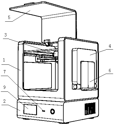 Scanning and printing integrated desktop 3d printer