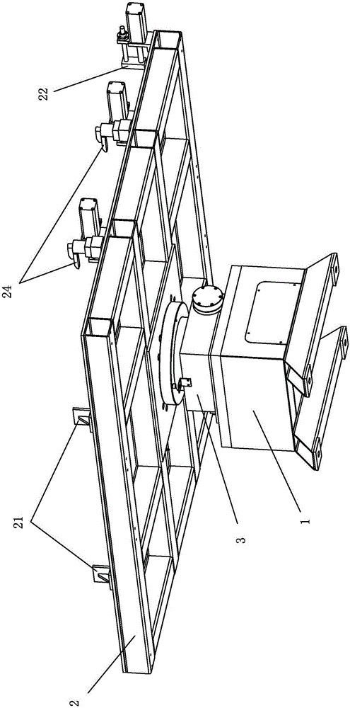 Clamp tool table capable of rotating and displacing