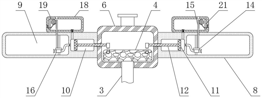 Aeration tank surface scum cleaning device for sewage treatment