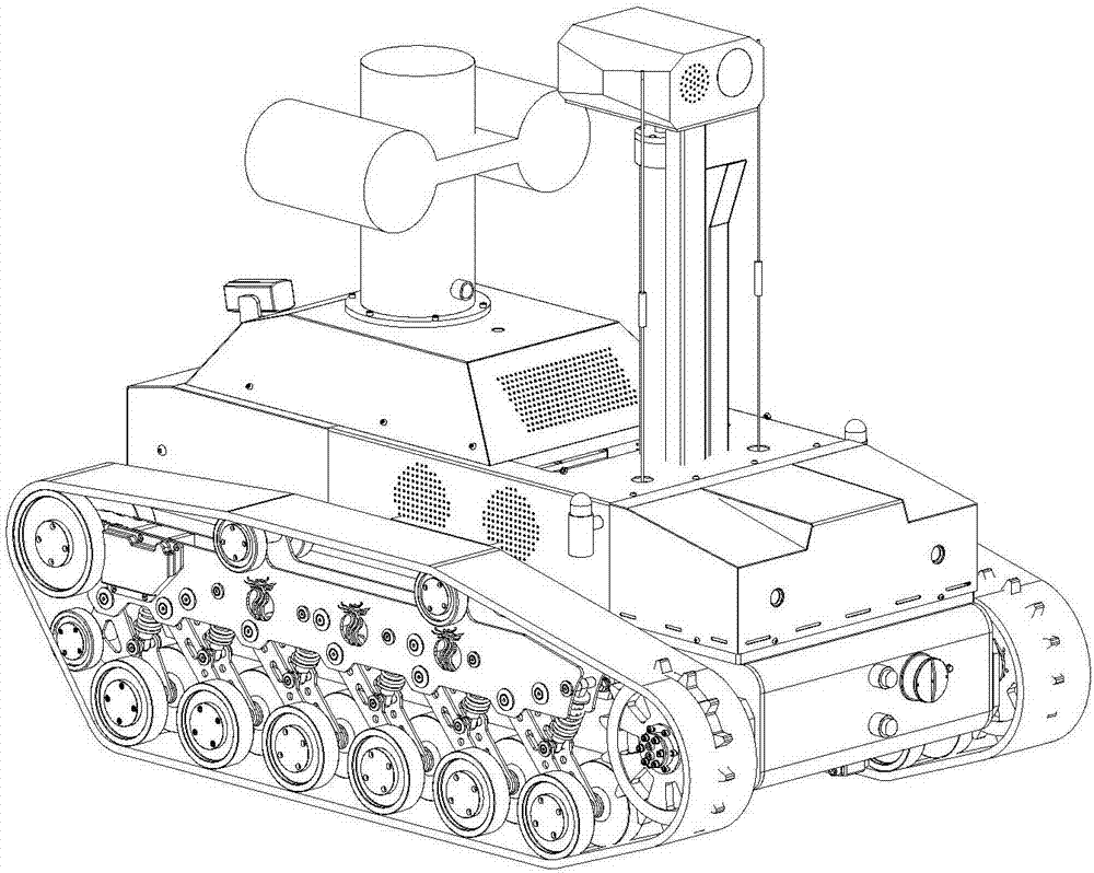 Explosion-proof reconnaissance robot and working method