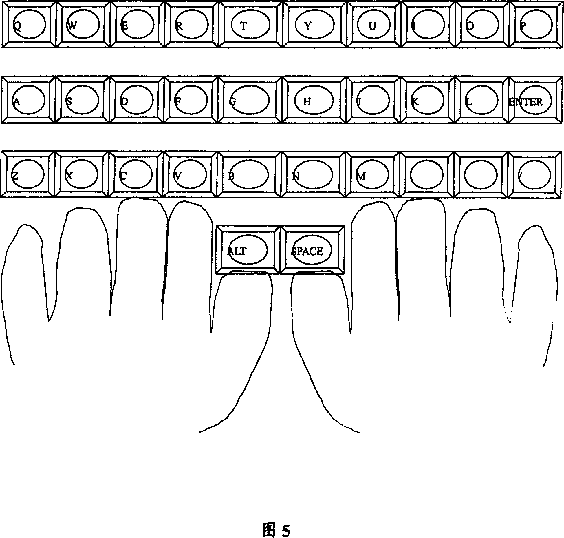 Portable keyboard and fingerprint feature information extracting method thereof