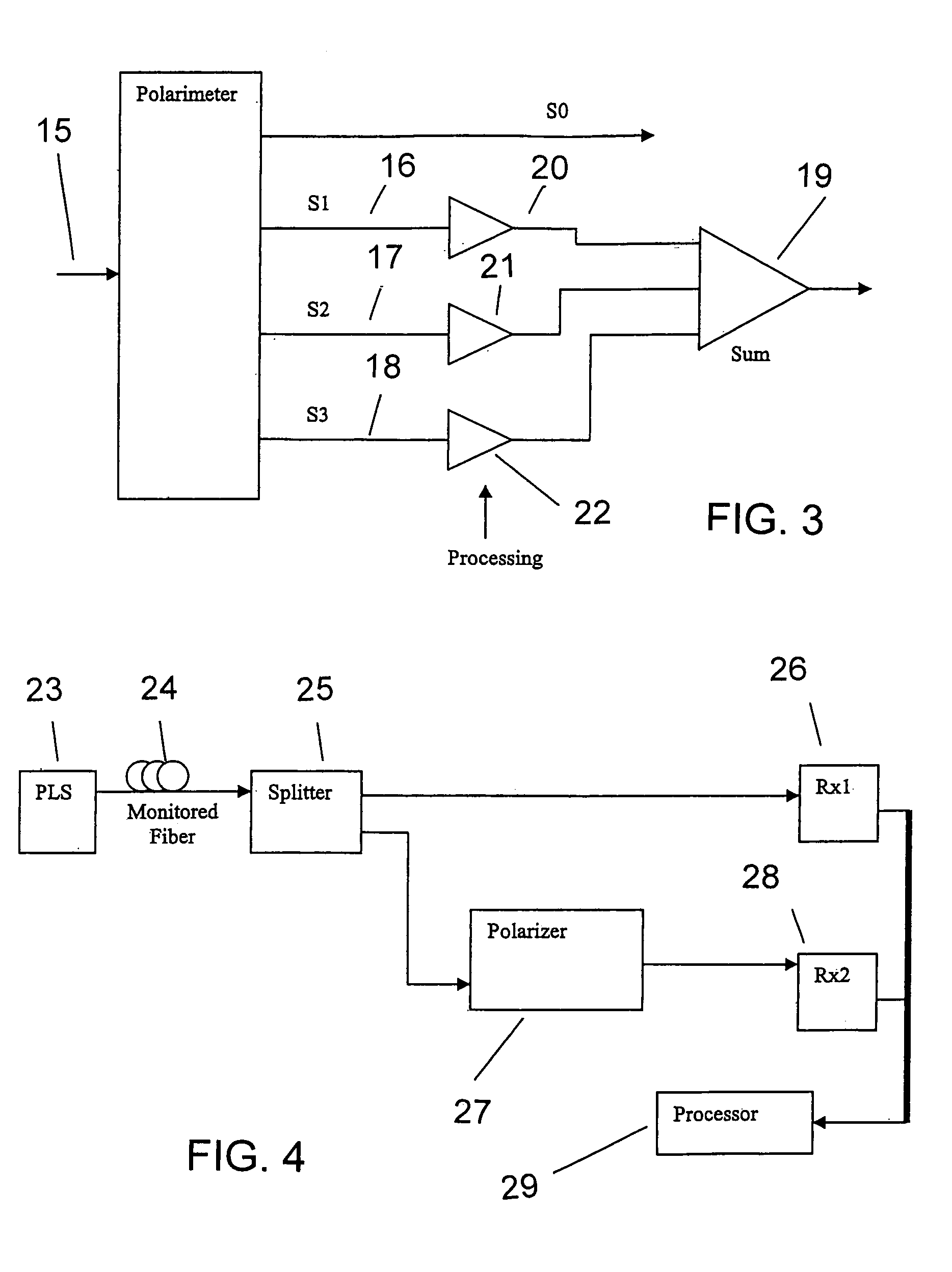 Intrusion detection system for use on single mode optical fiber using a storage register for data