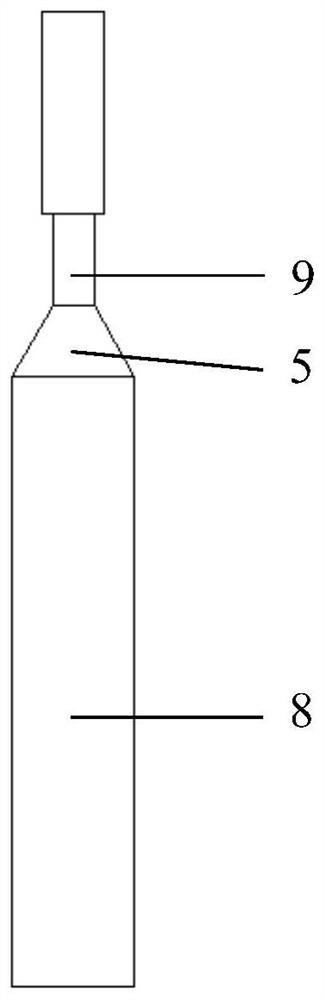 Slagging and slagging method for high-temperature alloy short-electrode electroslag furnace