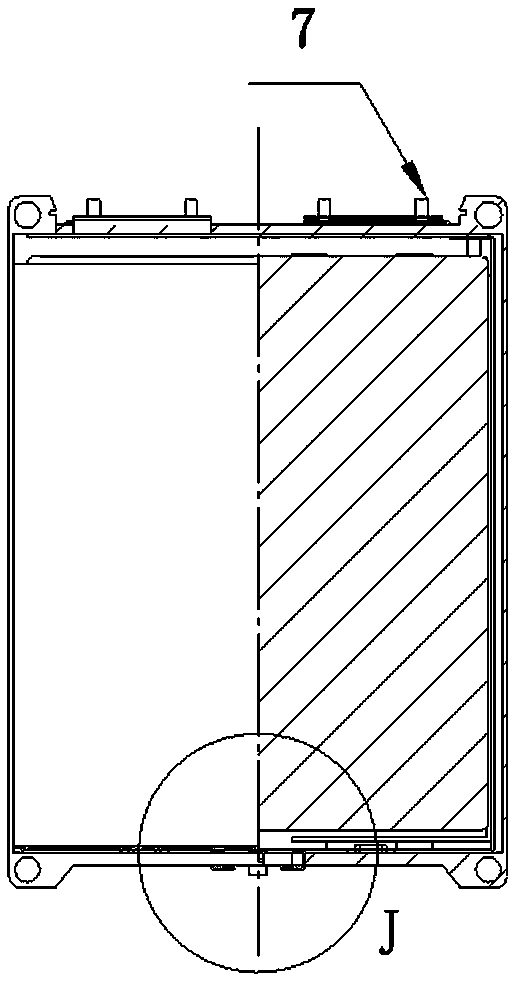 A lithium battery high temperature protection structure and lithium battery