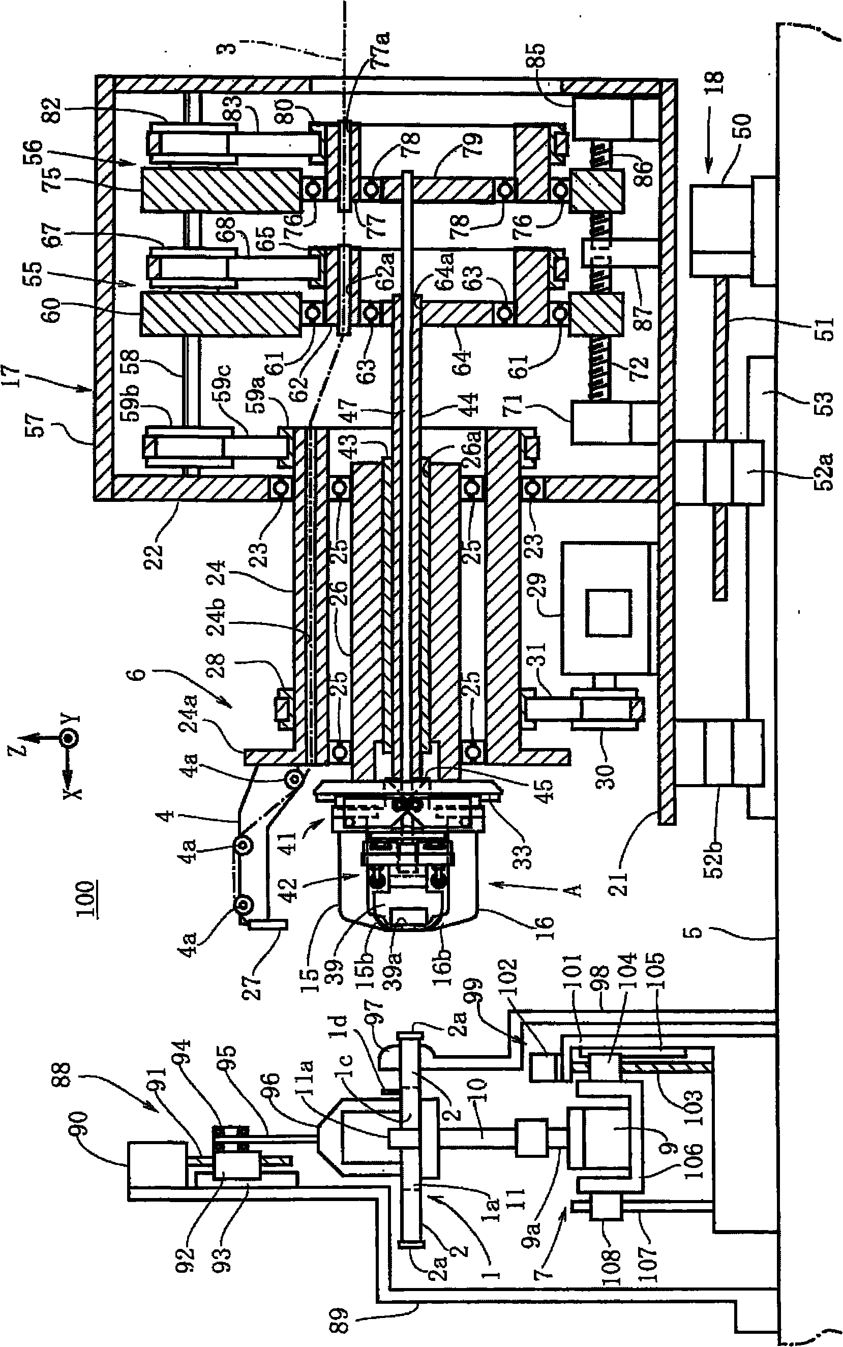 Winding machine and winding method