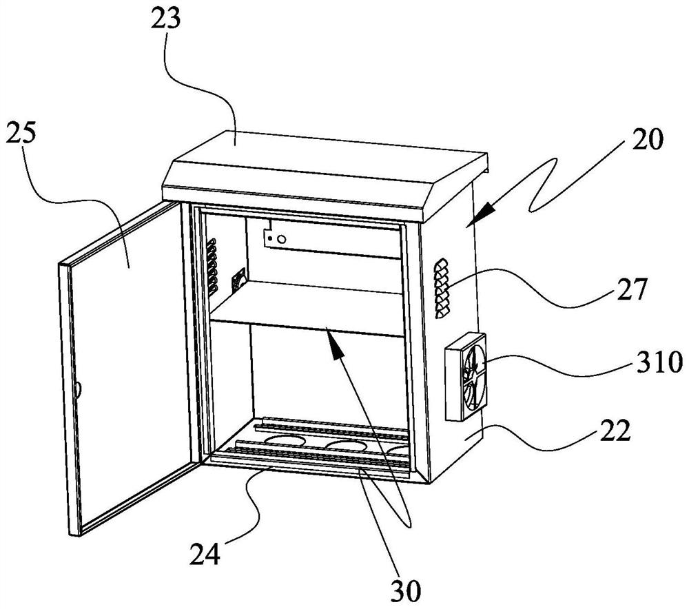 Layered power distribution cabinet