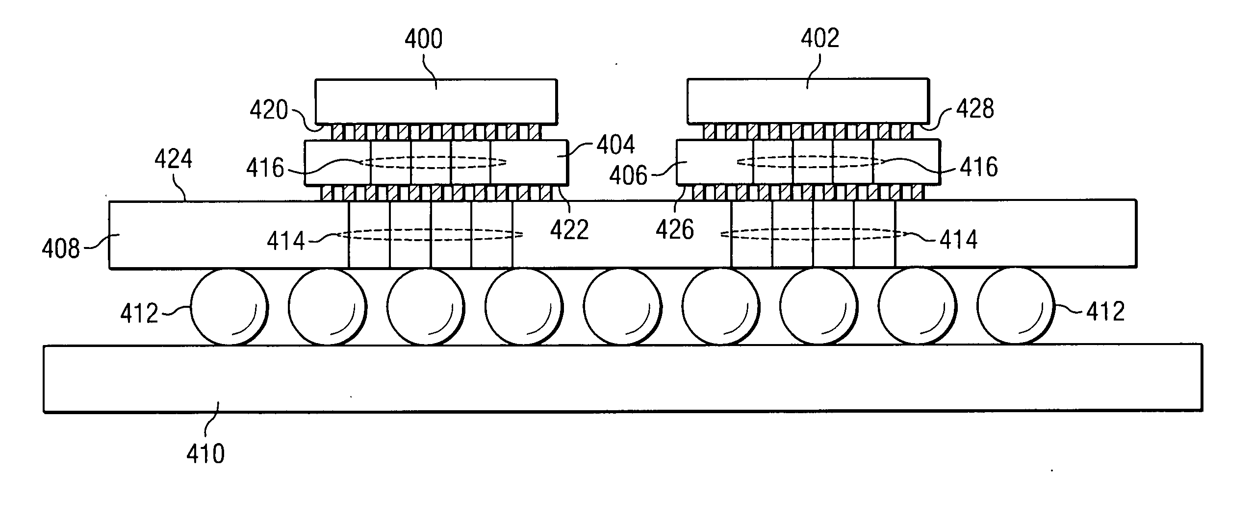 Stacked wafer scale package